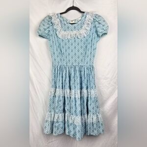 Vintage Pete Bettina Dress Circle Square Dance Rockabilly Prairie Swing sz 12